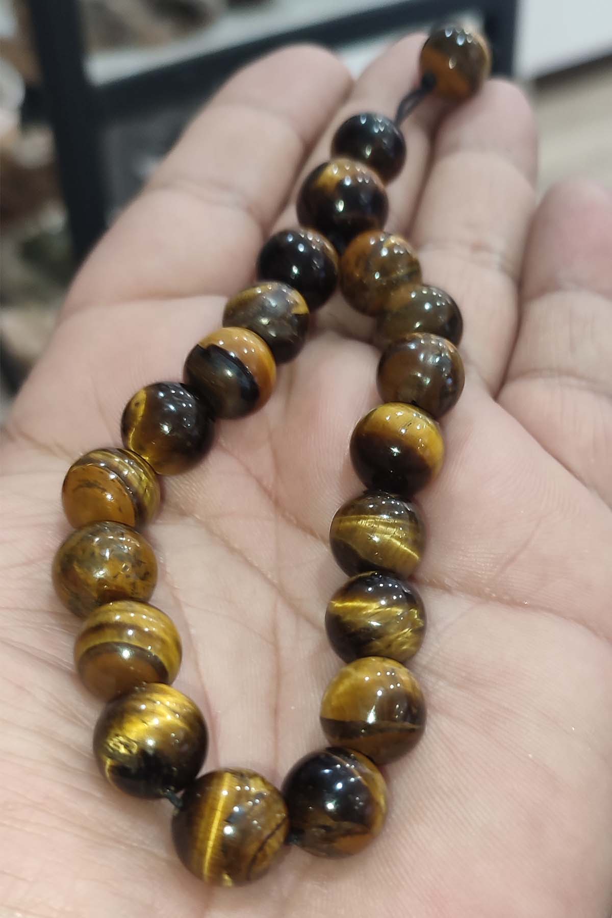 Kaplangözü Taşı 12 mm Natural Doğaltaş Tesbih