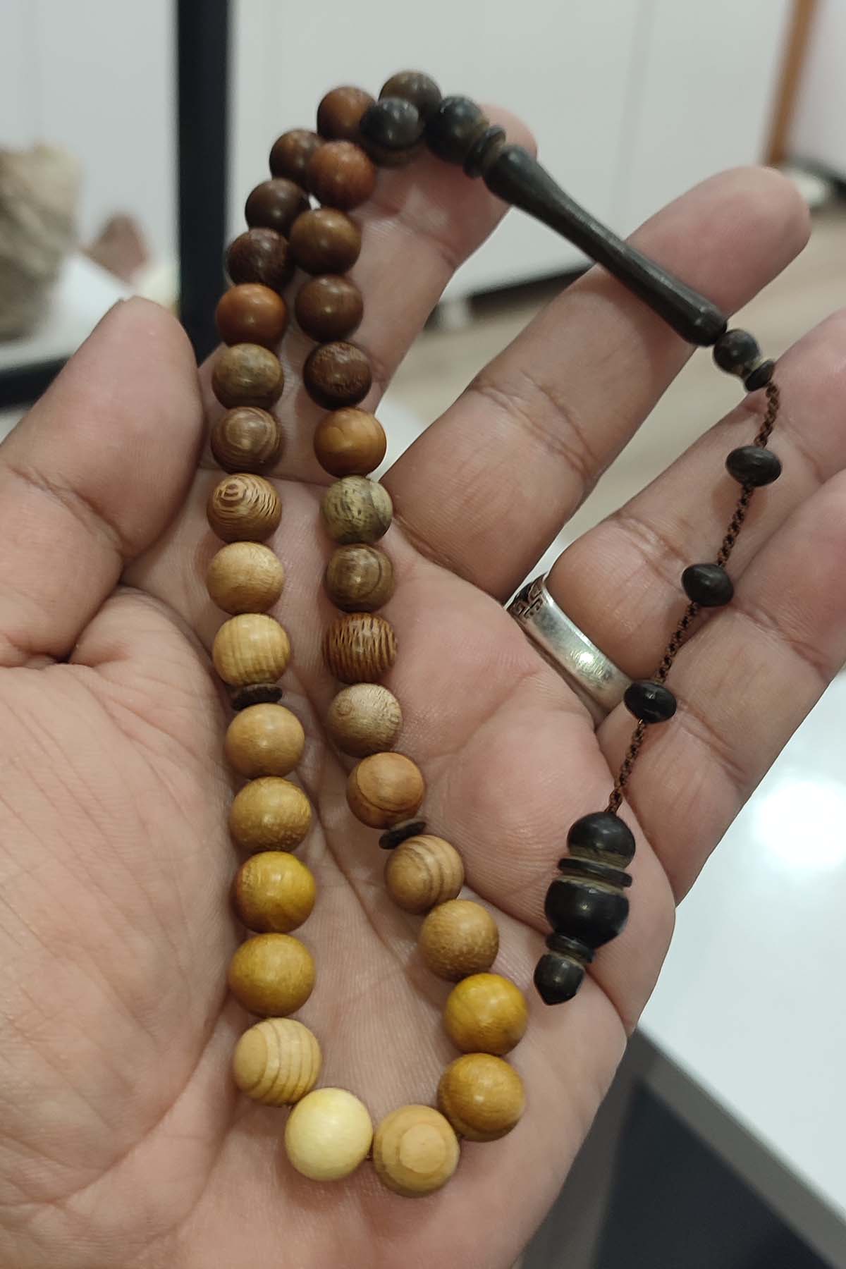 Karma Ağaç Küre Kesim 10 mm Ağaç Tesbih