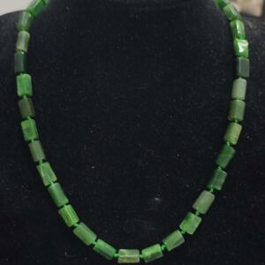 Kanada Yeşimi 12x7 mm Natural Doğaltaş Kolye