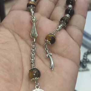 Kaplangözü Taşı 10 mm Zaza Natural Doğaltaş Tesbih