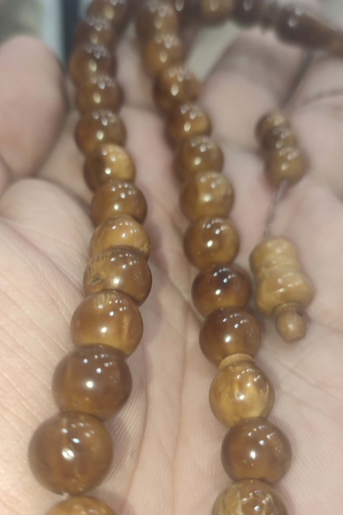 Kuka 10 mm Natural Ağaç Tesbih - Görsel 2