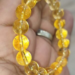 Sitrin Taşı 10 mm Natural Doğaltaş Bileklik