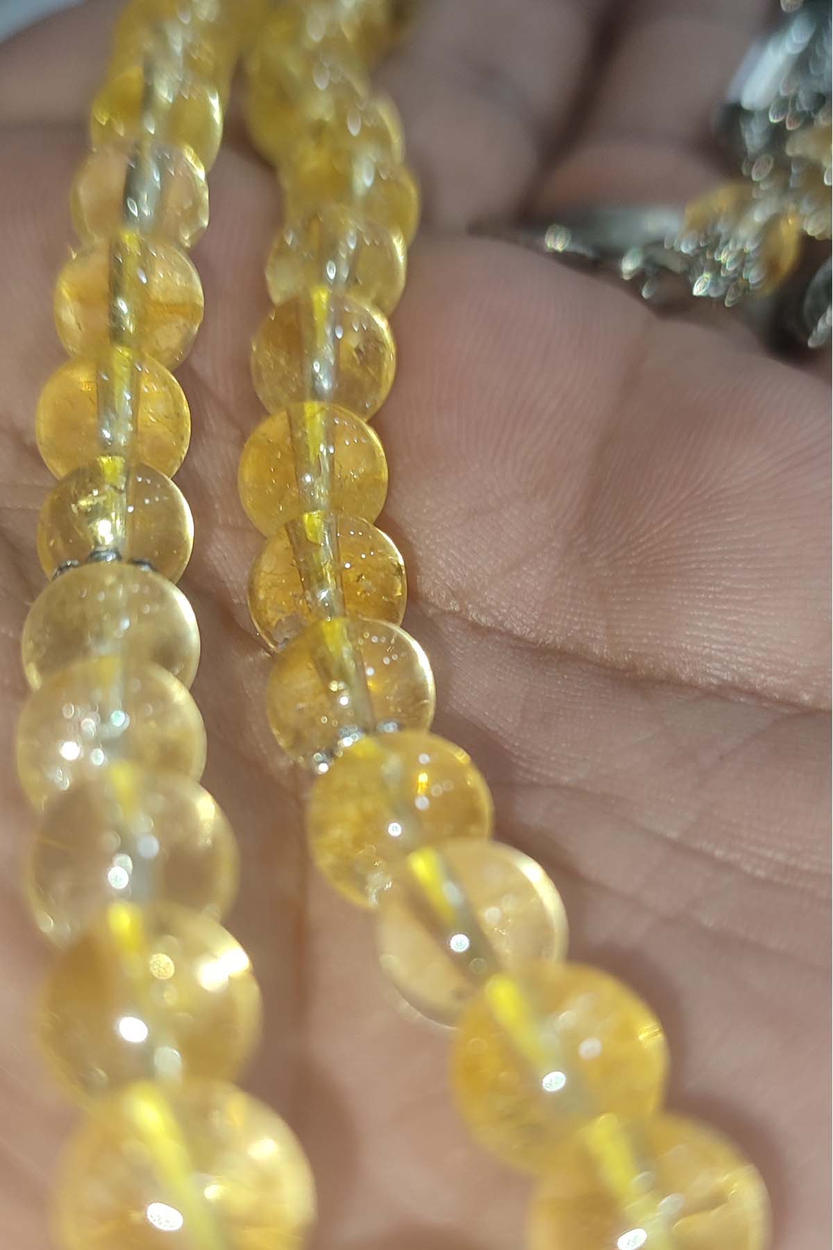 Sitrin Taşı 8 mm Natural Doğaltaş Tesbih - Görsel 2