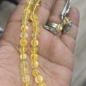 Sitrin Taşı 8 mm Natural Doğaltaş Tesbih