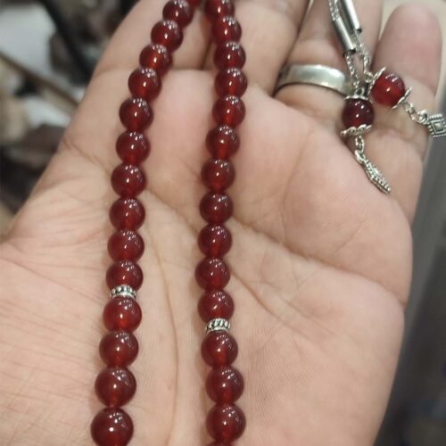 Kahve Akik Taşı 10 mm Natural Doğaltaş Tesbih