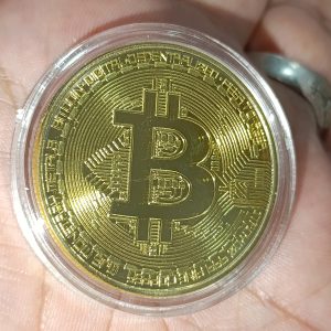 Bitcoin Madeni Hatıra Parası Muhafazalı