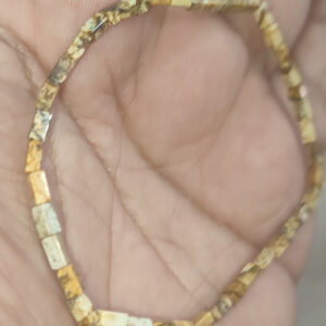 Odun Jasper İnce Silindir Kesim Natural Doğaltaş Bileklik