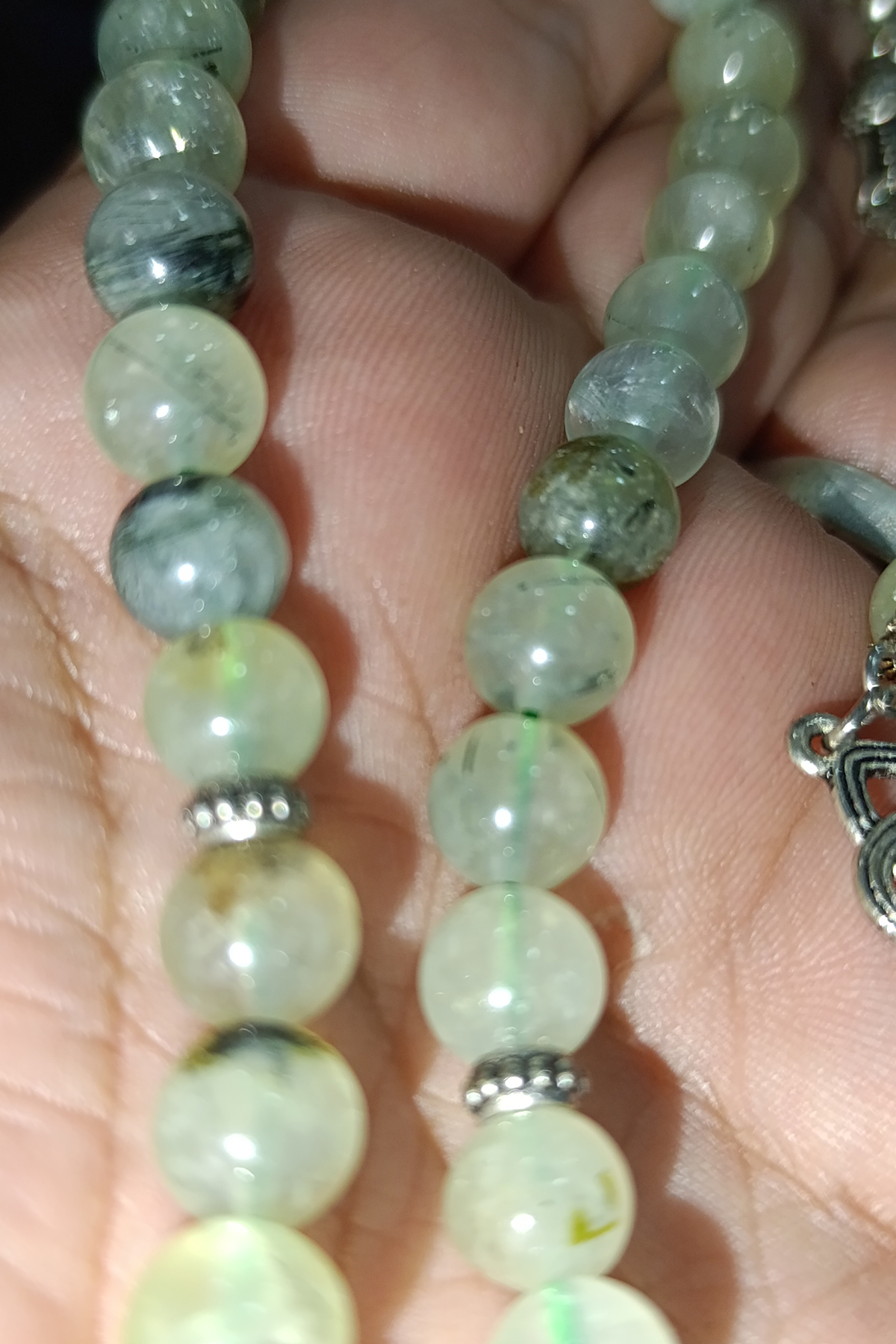 Prehnite Taşı 8 mm Natural Doğaltaş Tesbih - Görsel 2