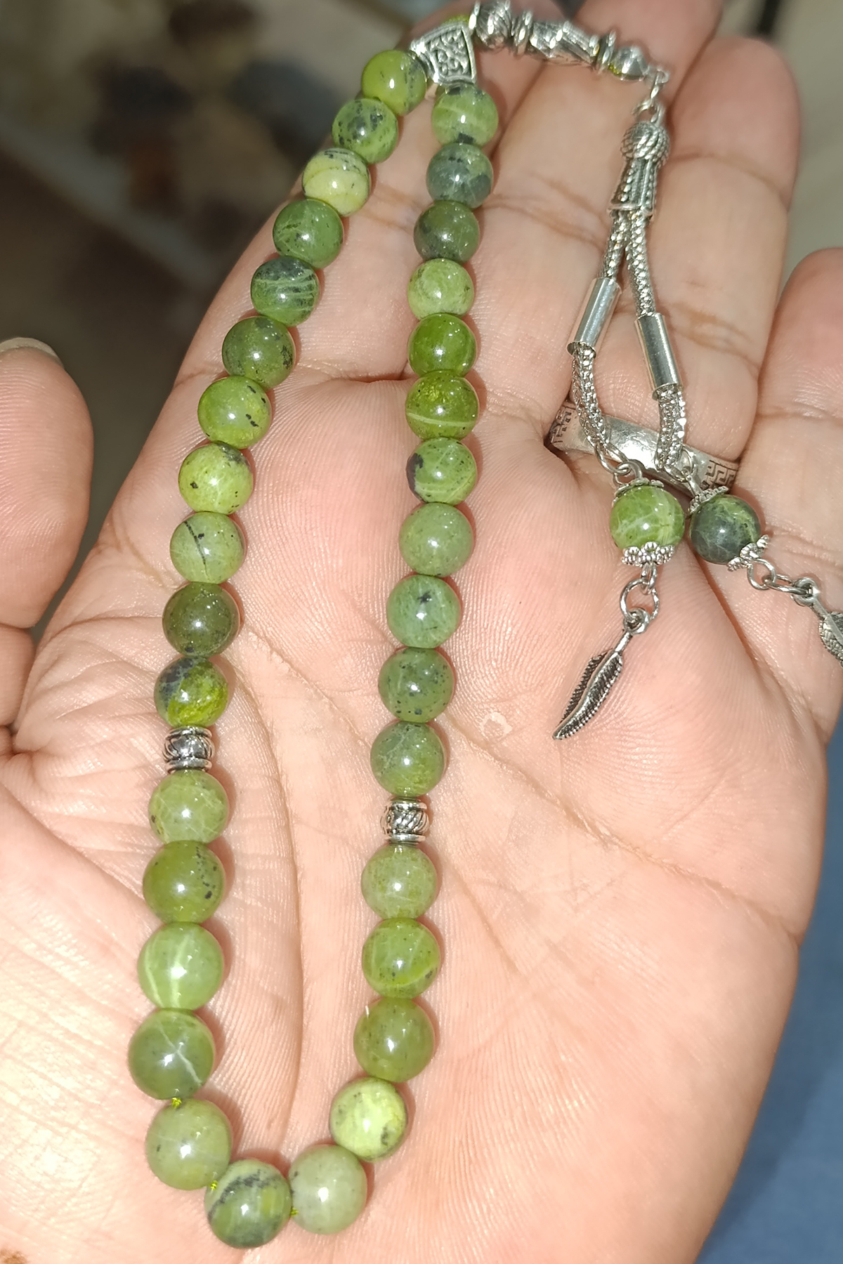 Yeşim Taşı Canada 8 mm Natural Doğaltaş Tesbih