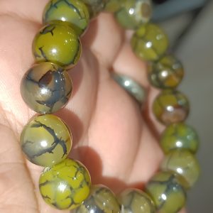 Akik Taşı Karıncalı 12 mm Natural Doğaltaş Bileklik