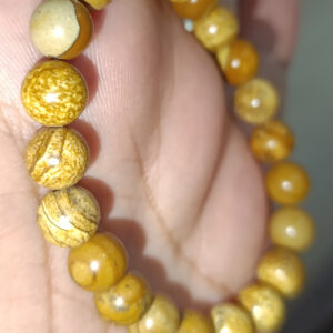 Odun Jasper Taşı 8 mm Natural Doğaltaş Bileklik