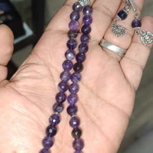 Ametist Taşı 8 mm Faset Kesim Doğaltaş Tesbih