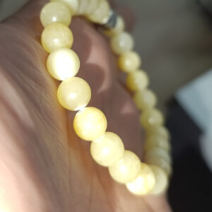 Aragonit Taşı 8 mm Natural Doğaltaş Bileklik