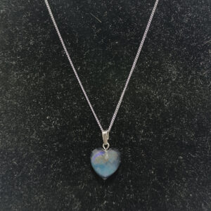 His Taşı Kalp Model Doğaltaş Kolye