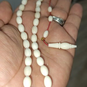 Narçıl Ağacı 7 x 11 mm Arpa Kesim Natural Ağaç Tesbih