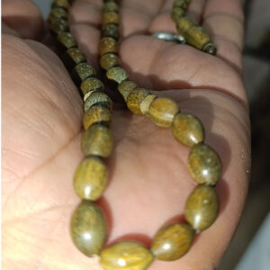 Pelesenk Ağacı Arpa Kesim 8 x 11 mm Natural Tesbih