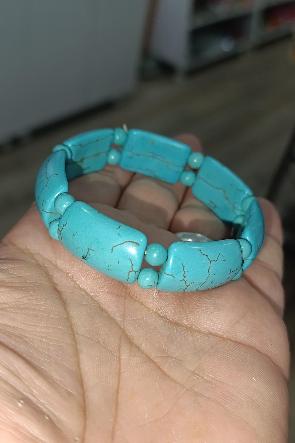 Turkuaz Taşı Rolex Natural Doğaltaş Bileklik - Görsel 3