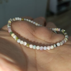 Turmalin Taşı 3 mm Faset Kesim Doğaltaş Bileklik