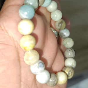 Amazonit Taşı 10 mm Natural Doğaltaş Bileklik