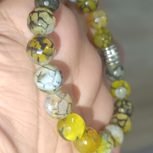 Karınca Akik 10 mm Faset Kesim Doğaltaş Bileklik