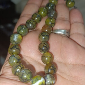 Karınca Akik Taşı 12 mm Natural Doğaltaş Tesbih