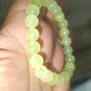 Nefrit Yeşim Taşı 8 mm Natural Doğaltaş Bileklik