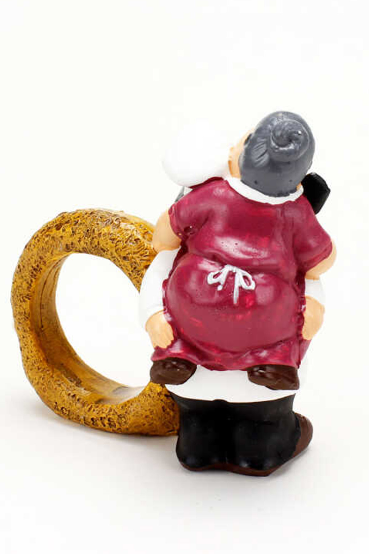 Büyük Boy Aşçı Dede Nine Biblo 10 CM - Görsel 3