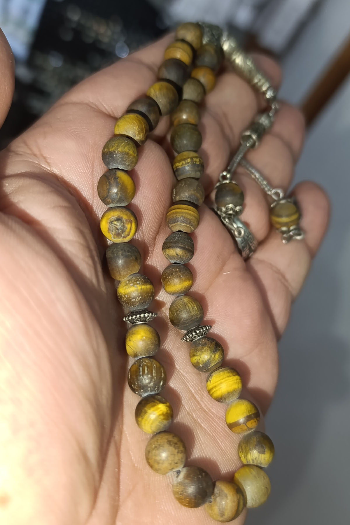 Kaplangözü Taşı 8 mm Mat Doğaltaş Tesbih