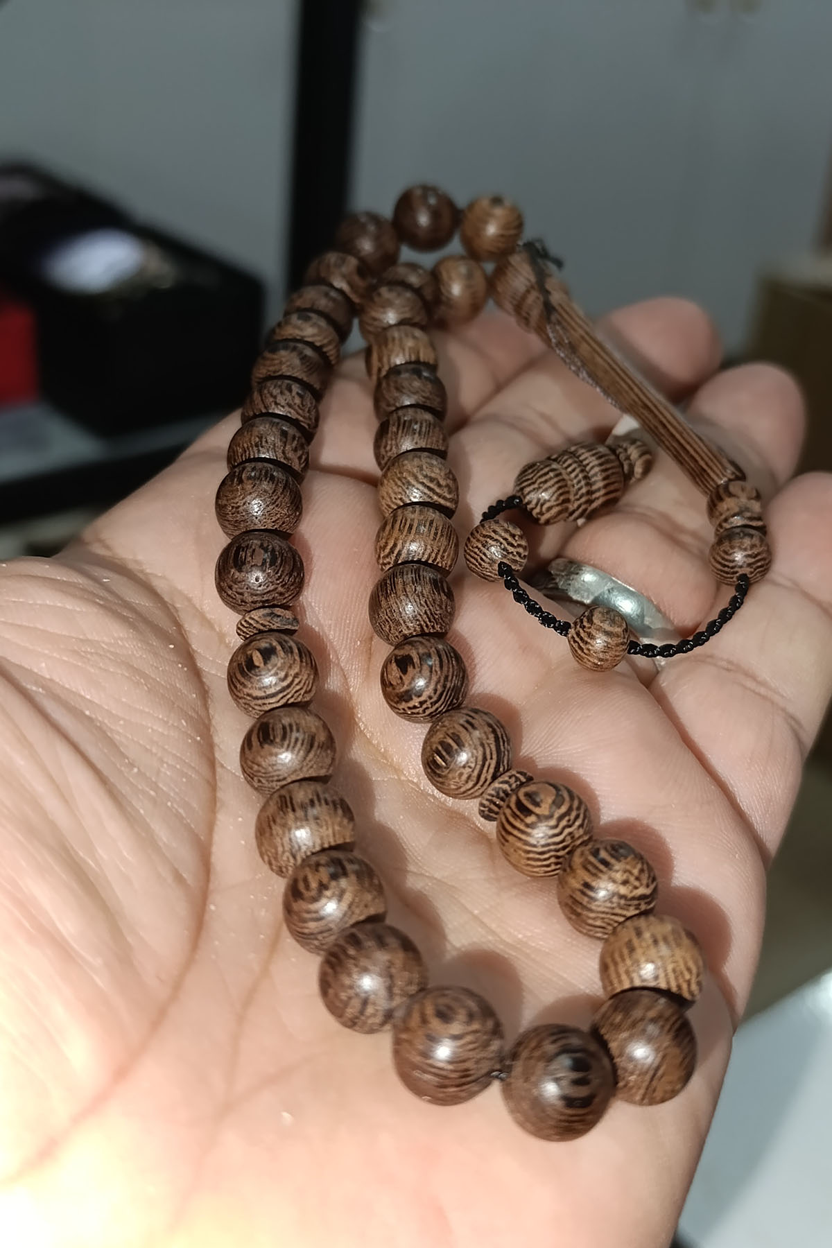 Venge Ağacı 10 mm Natural Ağaç Tesbih