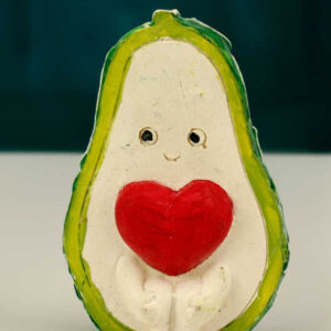 Avokado Dekoratif Polyester Biblo 10 cm