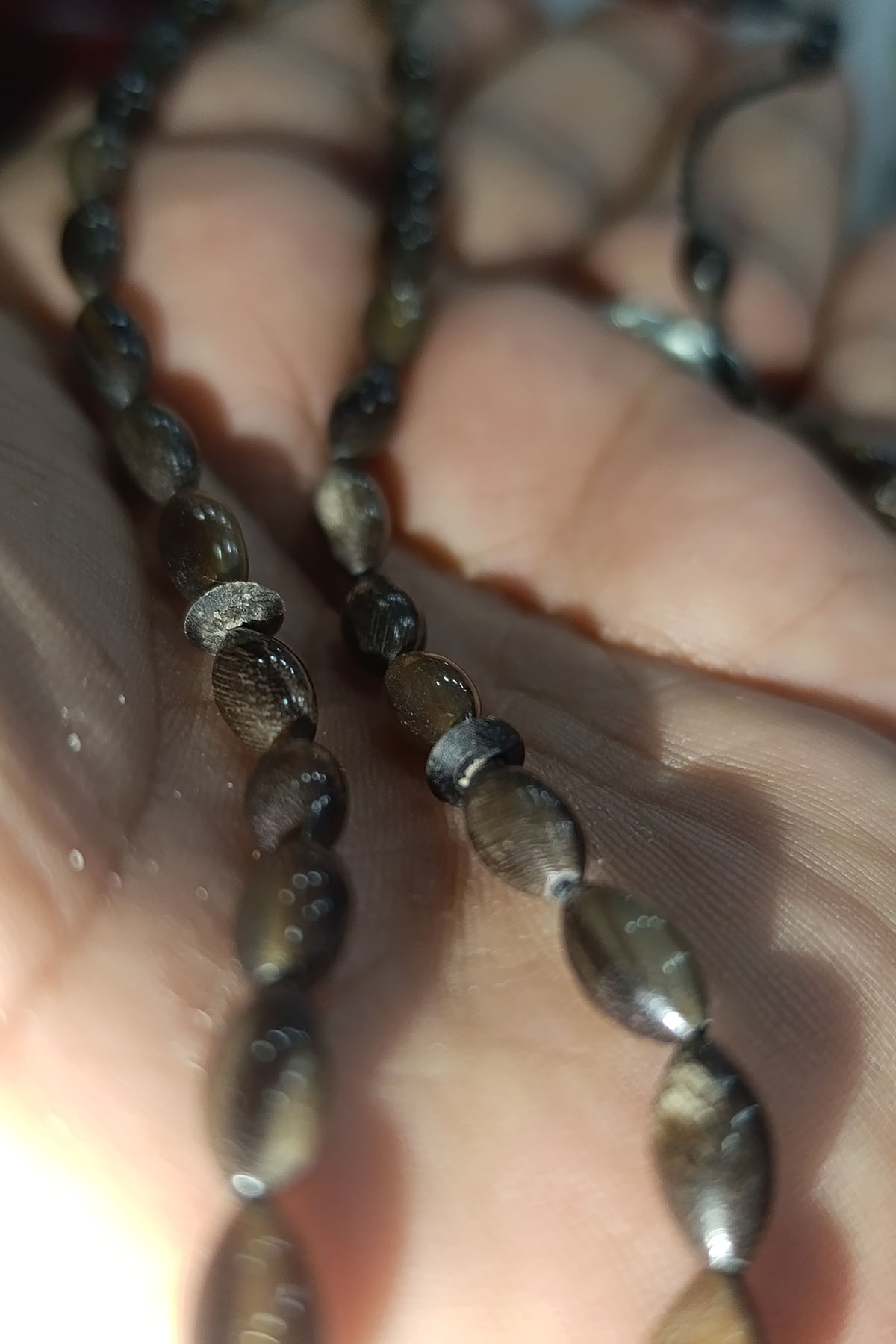 Bufalo Boynuzu Arpa Kesim 5 x 10 mm Tesbih - Görsel 2