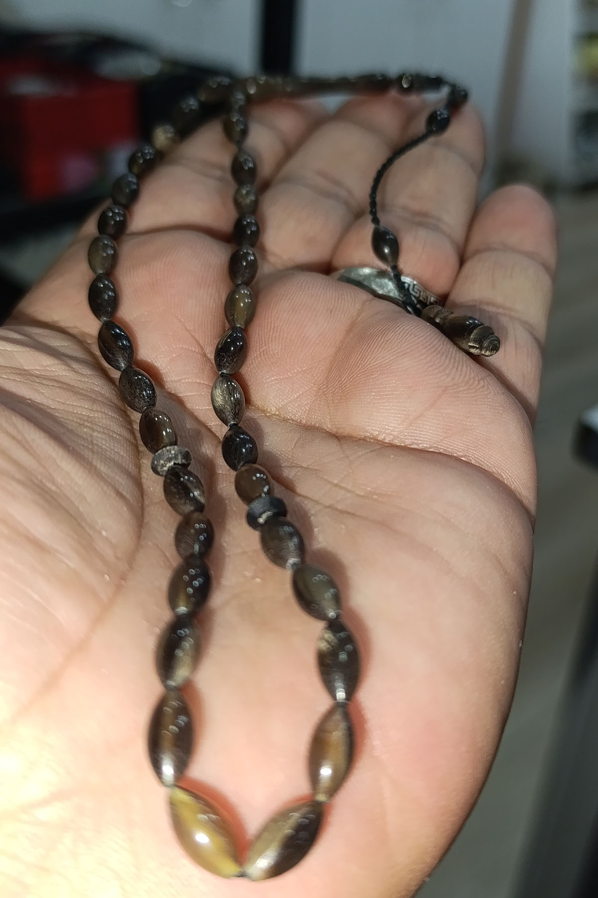 Bufalo Boynuzu Arpa Kesim 5 x 10 mm Tesbih