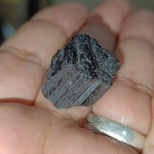 Turmalin Taşı Siyah Ham Natural Doğaltaş Kütle 1 Adet