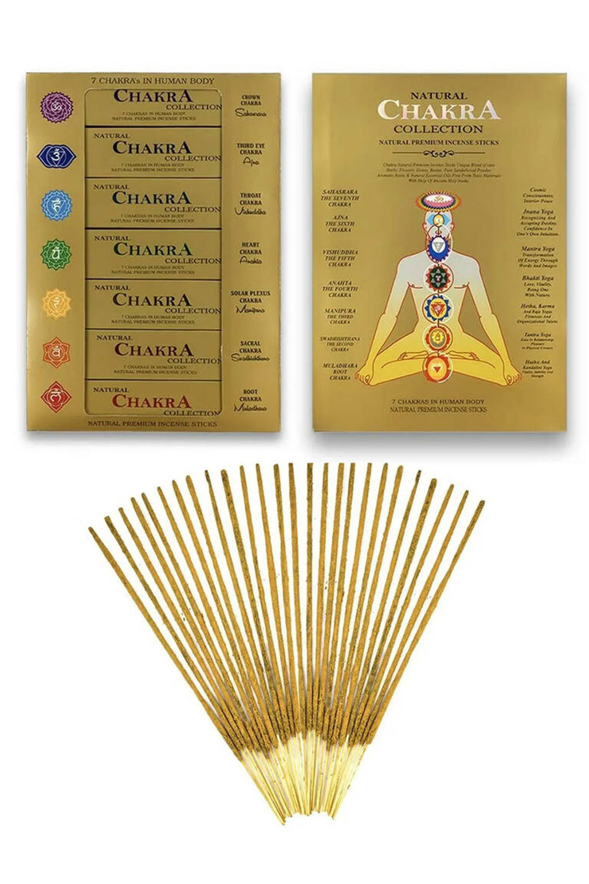 1 Kutu 7 li Chakra Natural Tütsü - Görsel 2