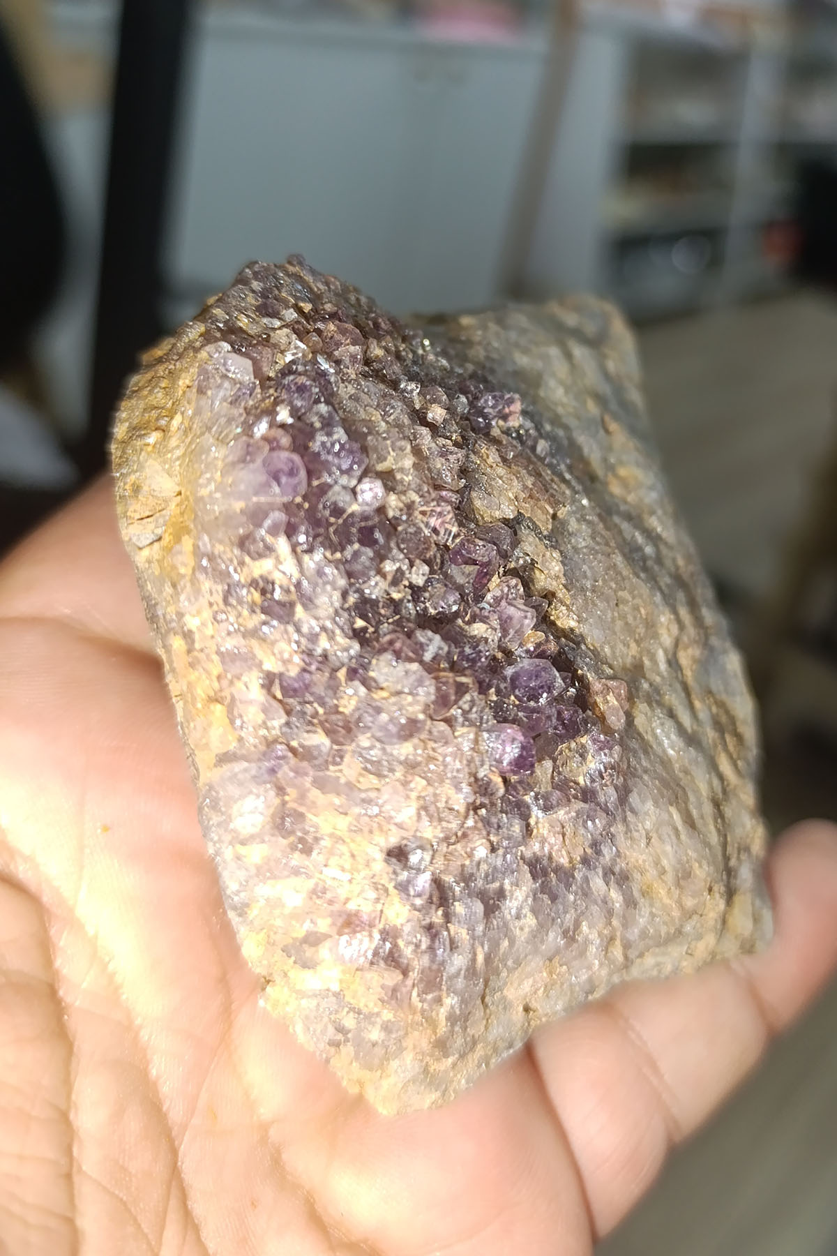 Ametist Taşı aham Natural Doğaltaş Kütle 409 Gr - Görsel 2