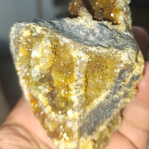 Sitrin Taşı ( Para Taşı ) Ham Dekoratif Natural Doğaltaş Kütle 421 Gr