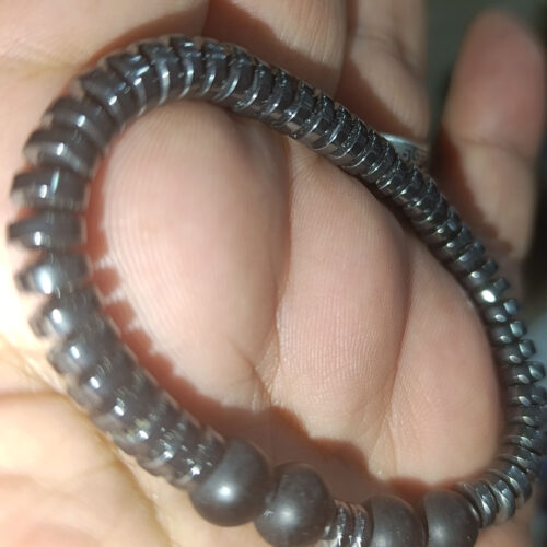 Hematit Taşı Oniks Ara Taşı Doğaltaş Bileklik