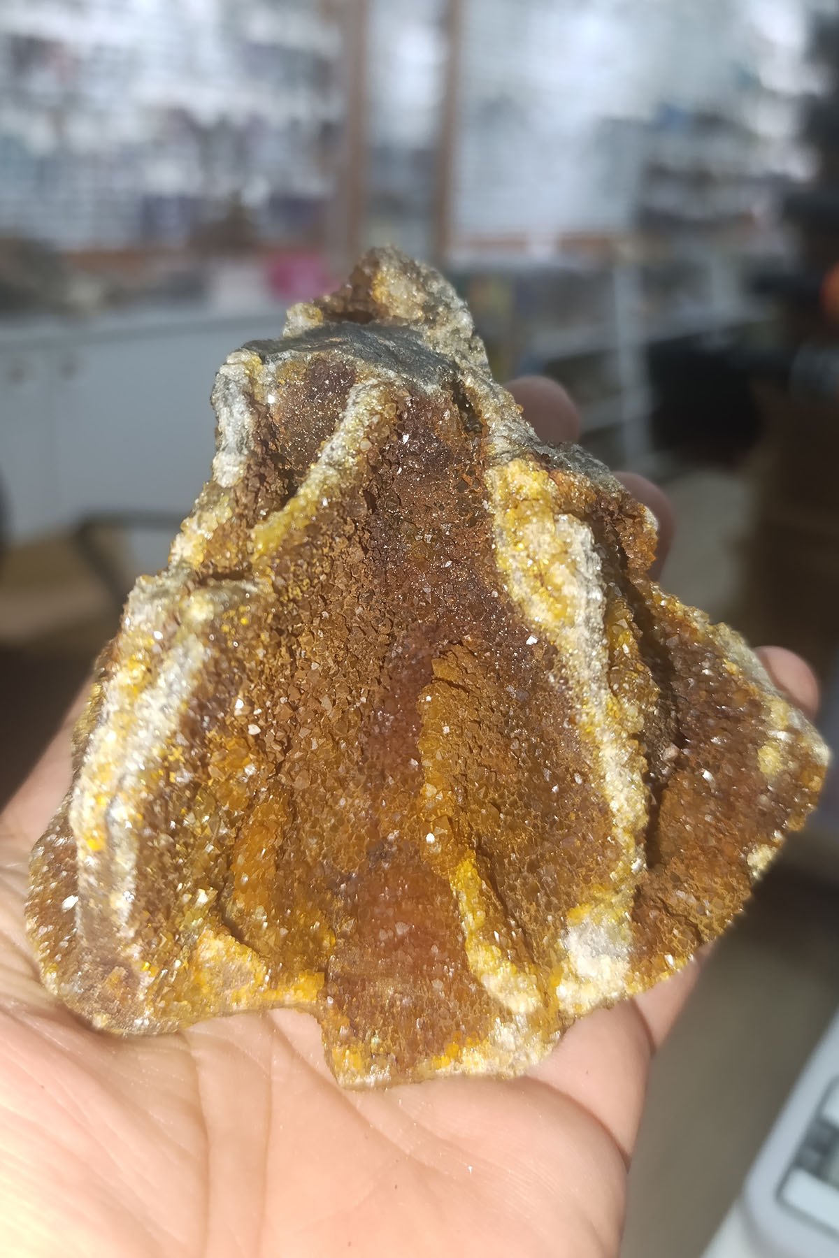 Sitrin ( Para Taşı ) Ham Natural Doğaltaş Kütle 409 Gr - Görsel 3