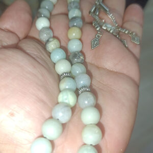 Amazonit Taşı 10 mm Küre Kesim  Doğaltaş Tesbih