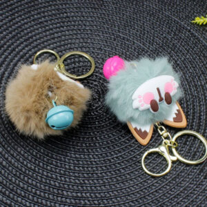 Çanlı Kedi Ponpon Anahtarlık 1 Adet