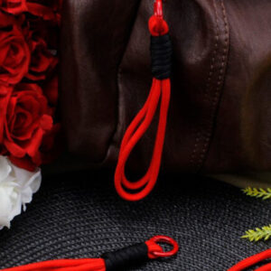 Lüx Çanta Charm Anahtarlık Aksesuar İp Kırmızı 1 Adet