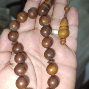 Harnup ( KeçiBoynuzu ) Ağacı Bilek Boy Ağaç Tesbih (14 mm)