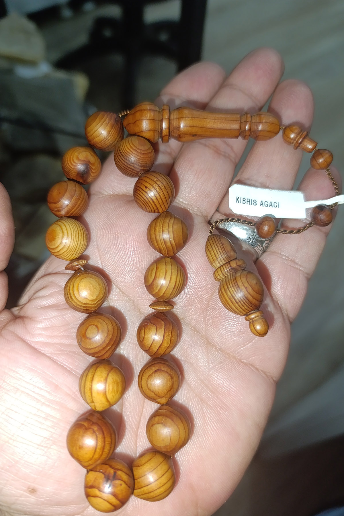 Kıbrıs Ağacı Bilek Boy 14 mm Tesbih