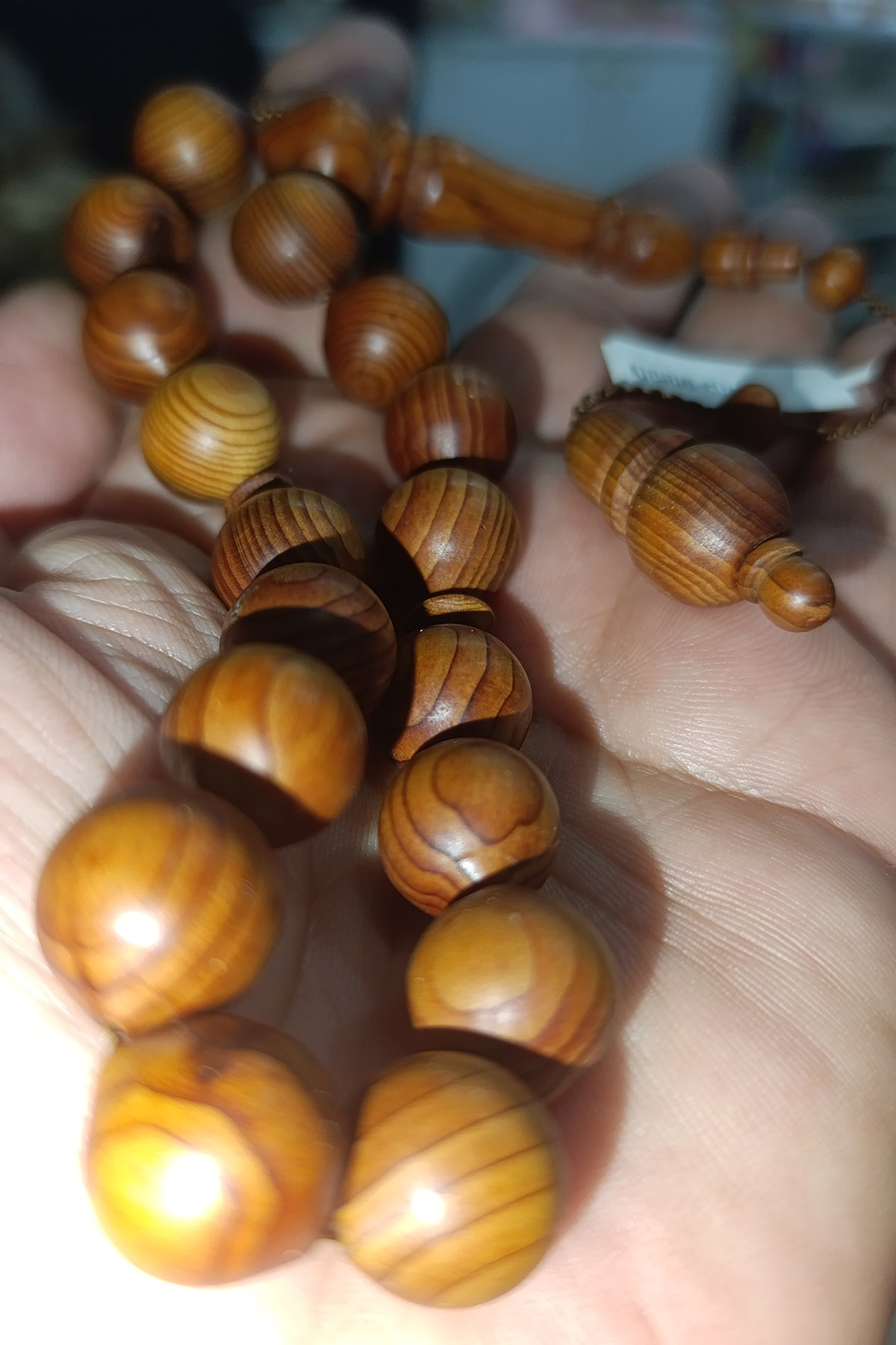 Kıbrıs Ağacı Bilek Boy 14 mm Tesbih - Görsel 2