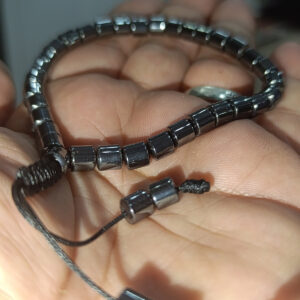 Bilek Boy 6 MM Silindir Hematit Taşlı 33'lü Tesbih