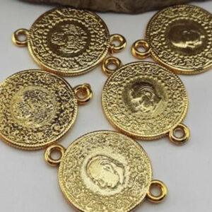 Çift Kulplu İmitasyon Çeyrek Altın Takı Aparatı