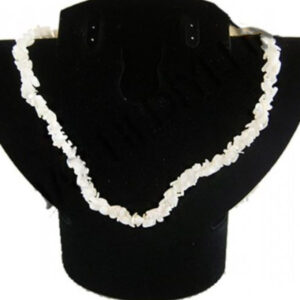 Beyaz Sedef Taşı Doğal Deniz Kabuğu Kolye