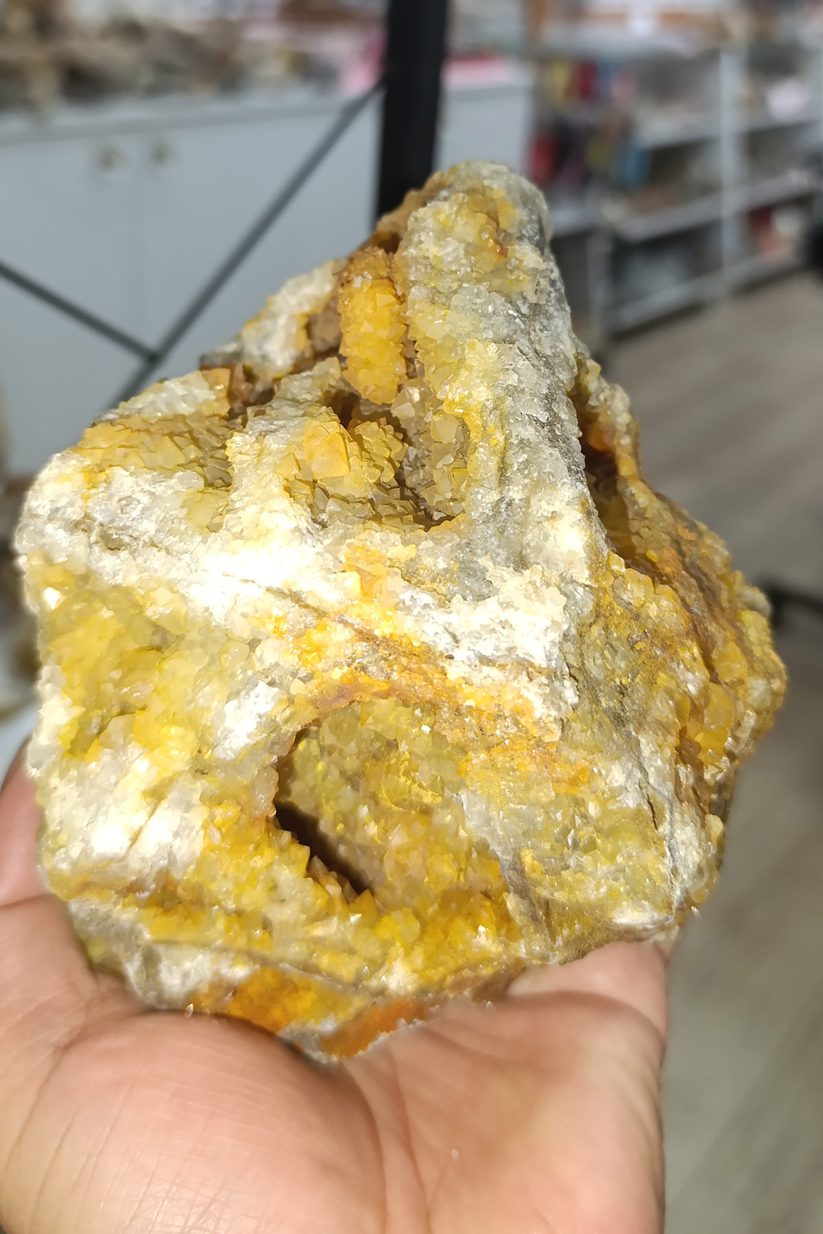 Sitrin ( Para ) Taşı Ham Doğaltaş Kütle 1372 Gr - Görsel 3