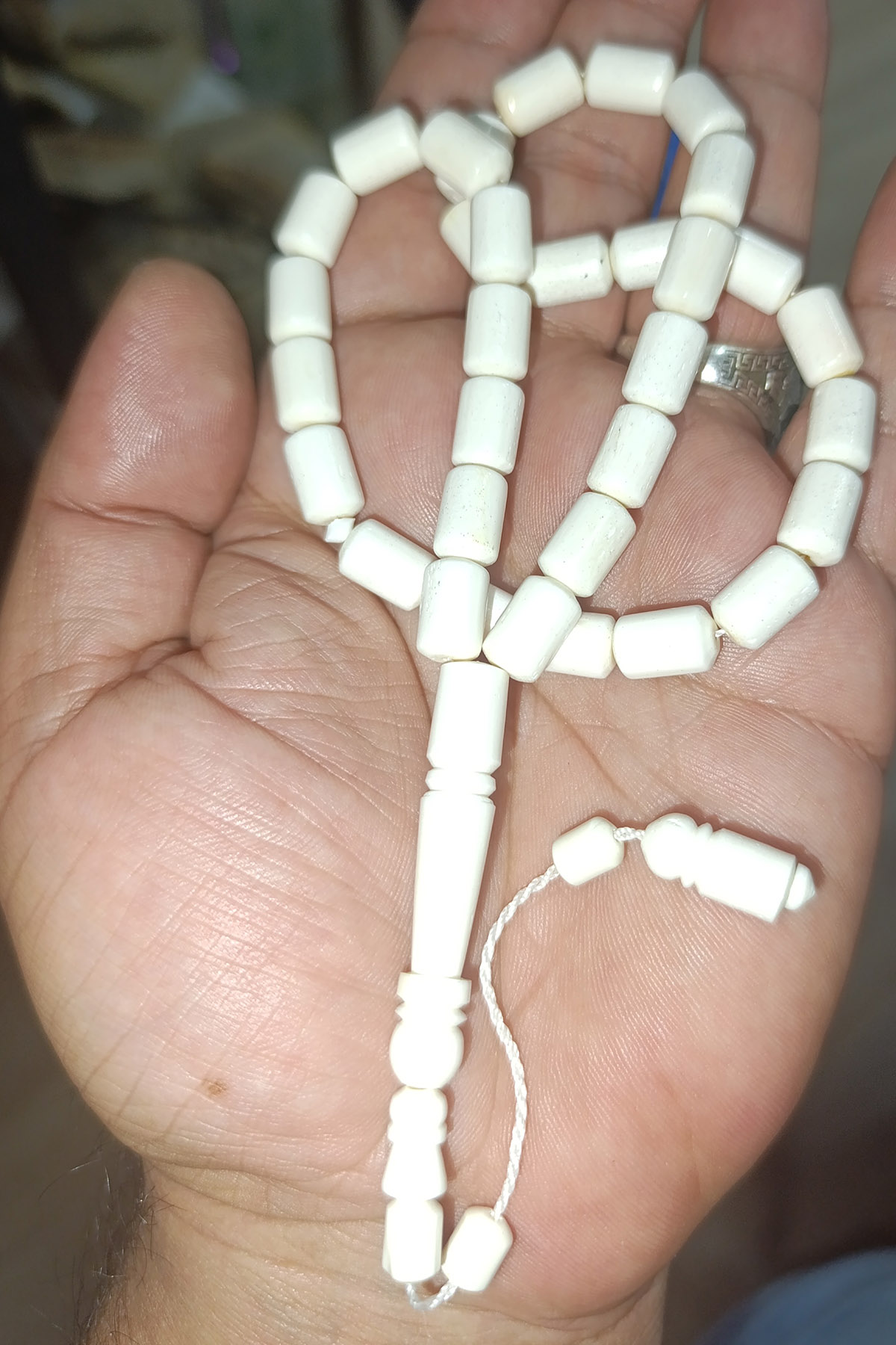 Deve Kemiği Kapsül Kesim 12 x 8 mm Kemik Tesbih - Görsel 2