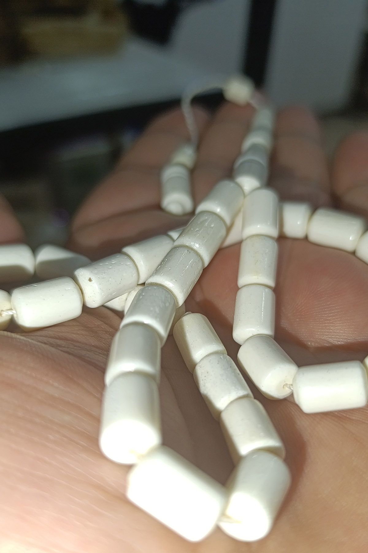 Deve Kemiği Kapsül Kesim 12 x 8 mm Kemik Tesbih - Görsel 4
